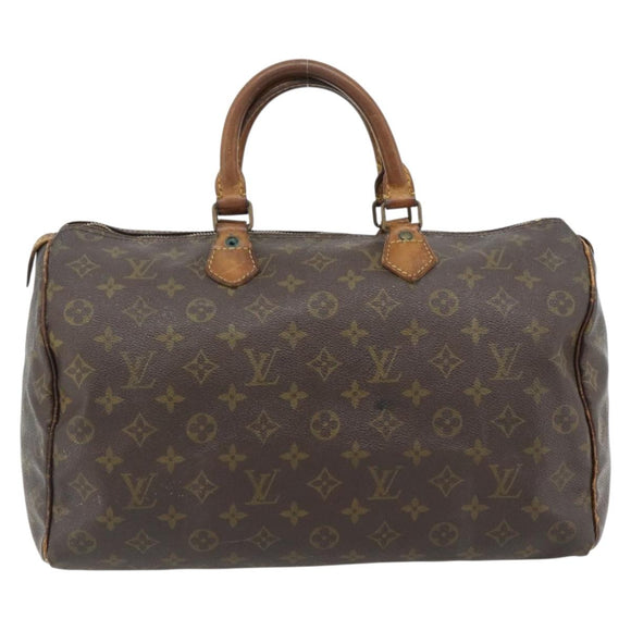 LOUIS VUITTON Monogram Speedy 35 Handtas M41524 LV Auth bs35200