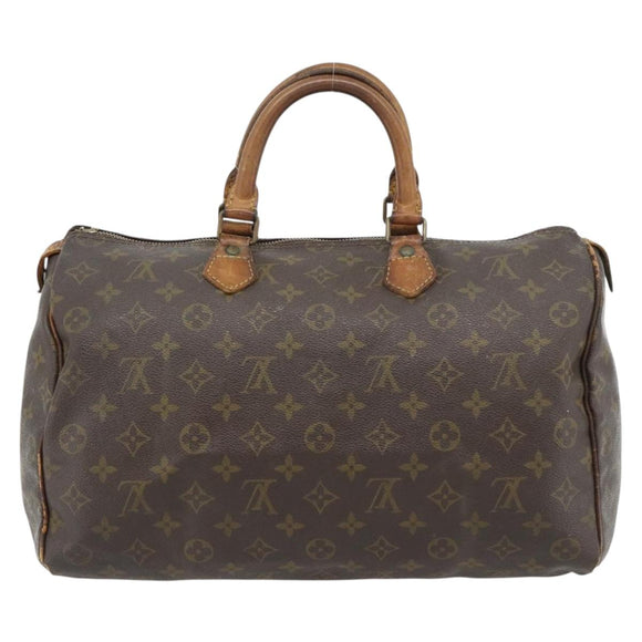 LOUIS VUITTON Monogram Speedy 35 Handtas M41524 LV Auth bs35200