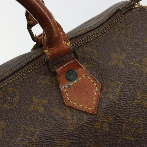 LOUIS VUITTON Monogram Speedy 30 Hand Bag M41526 LV Auth bs35201