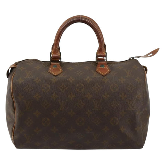 LOUIS VUITTON Monogram Speedy 30 Hand Bag M41526 LV Auth bs35201