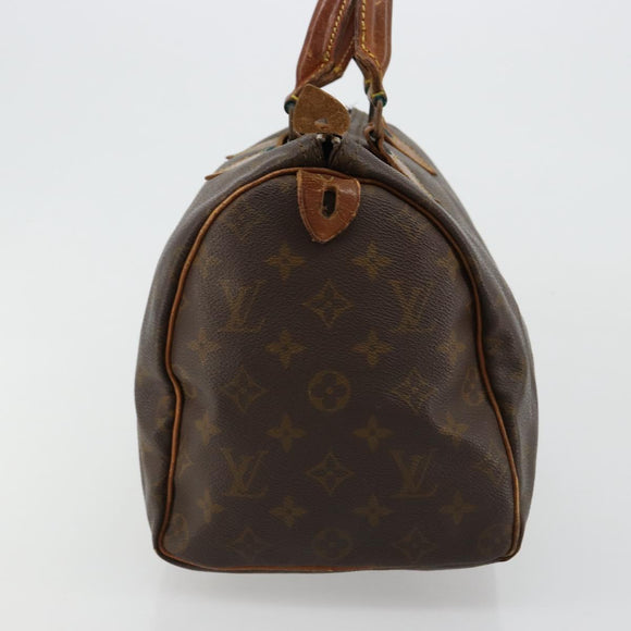 LOUIS VUITTON Monogram Speedy 30 Hand Bag M41526 LV Auth bs35201
