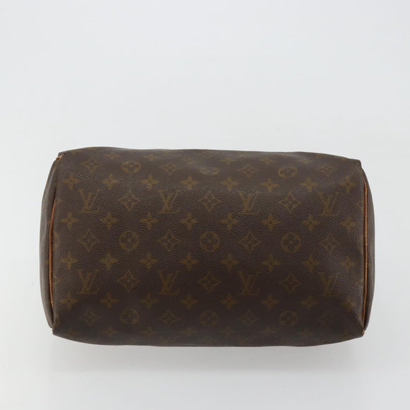 LOUIS VUITTON Monogram Speedy 30 Hand Bag M41526 LV Auth bs35201
