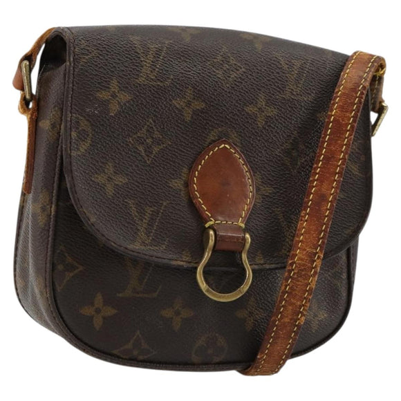 LOUIS VUITTON Monogram Saint Cloud PM Schultertasche M51244 LV Auth bs35203