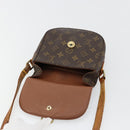 LOUIS VUITTON Monogram Saint Cloud PM Schultertasche M51244 LV Auth bs35203-20