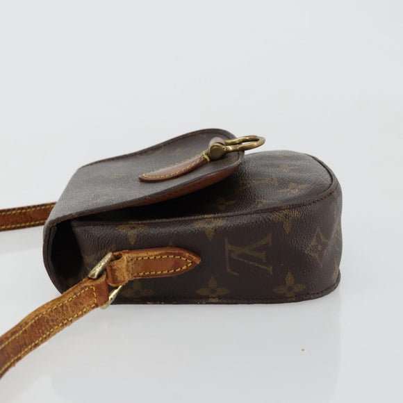 LOUIS VUITTON Monogram Saint Cloud PM Schultertasche M51244 LV Auth bs35203