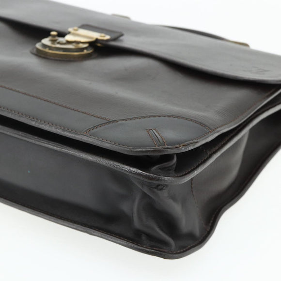 LOUIS VUITTON Utah Apash Aktetas Leer Bruin M95452 LV Auth bs35204