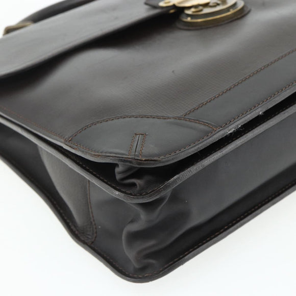 LOUIS VUITTON Utah Apash Aktetas Leer Bruin M95452 LV Auth bs35204