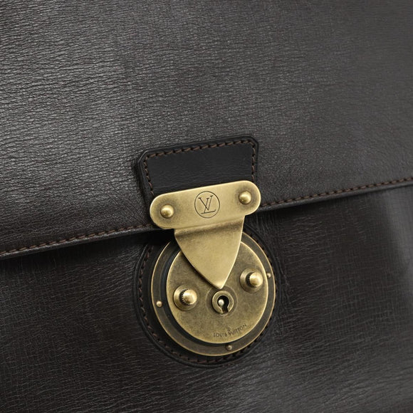 LOUIS VUITTON Utah Apash Aktetas Leer Bruin M95452 LV Auth bs35204