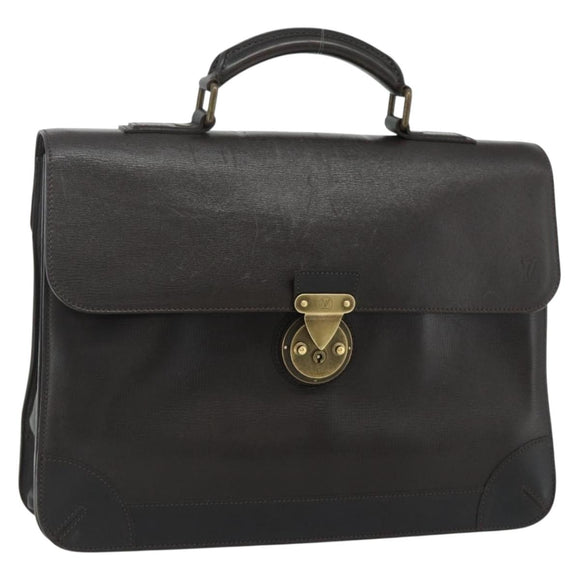 LOUIS VUITTON Utah Apash Aktetas Leer Bruin M95452 LV Auth bs35204