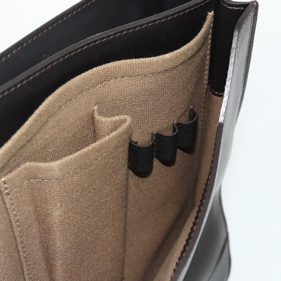 LOUIS VUITTON Utah Apash Aktetas Leer Bruin M95452 LV Auth bs35204