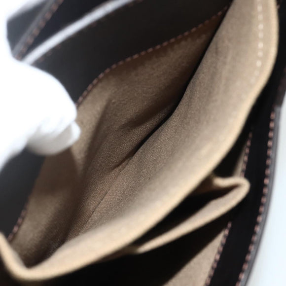 LOUIS VUITTON Utah Apash Aktetas Leer Bruin M95452 LV Auth bs35204