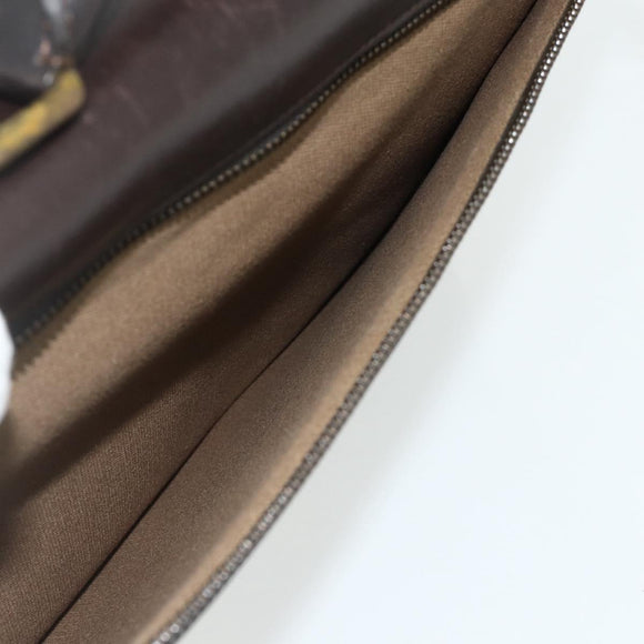 LOUIS VUITTON Utah Apash Aktetas Leer Bruin M95452 LV Auth bs35204
