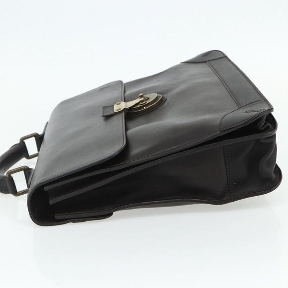 LOUIS VUITTON Utah Apash Aktetas Leer Bruin M95452 LV Auth bs35204