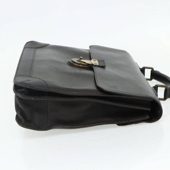 LOUIS VUITTON Utah Apash Aktetas Leer Bruin M95452 LV Auth bs35204