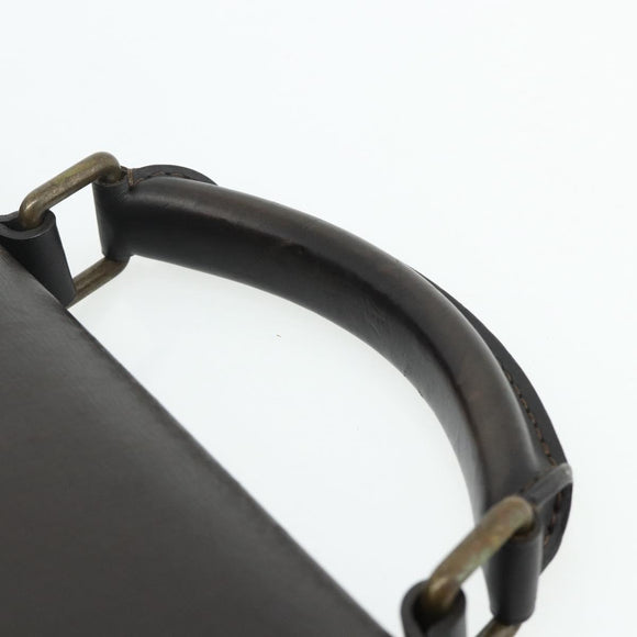 LOUIS VUITTON Utah Apash Aktetas Leer Bruin M95452 LV Auth bs35204