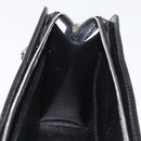 CHANEL Matelasse Chain Hand Bag Patent leather Black Silver CC Auth bs35206-18