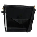 Gianni Versace Shoulder Bag plastic Black Auth bs35208-1