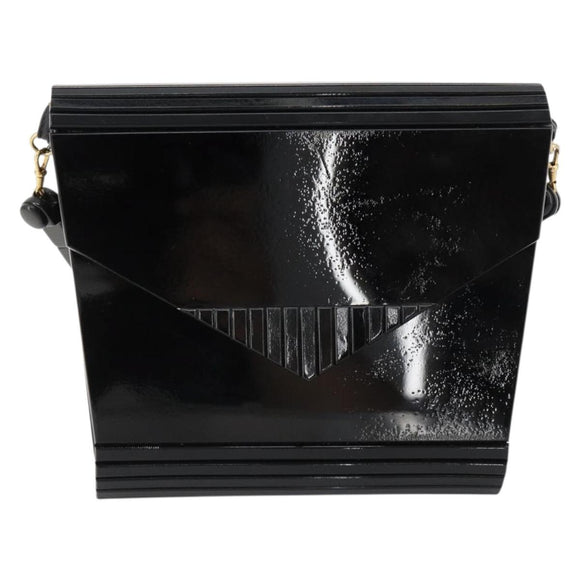 Gianni Versace Shoulder Bag plastic Black Auth bs35208