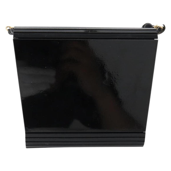 Gianni Versace Shoulder Bag plastic Black Auth bs35208