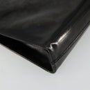 Salvatore Ferragamo Gancini Chain Bag Patent leather Black Gold Auth bs35209-16