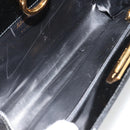 Salvatore Ferragamo Gancini Chain Bag Patent leather Black Gold Auth bs35209-10