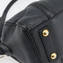 LOUIS VUITTON SC Bag PM Shoulder Bag Leather 2way Black M94694 LV Auth bs35210-16