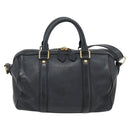 LOUIS VUITTON SC Bag PM Shoulder Bag Leather 2way Black M94694 LV Auth bs35210-13