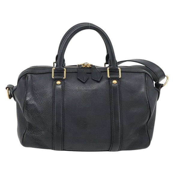 LOUIS VUITTON SC Bag PM Shoulder Bag Leather 2way Black M94694 LV Auth bs35210