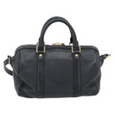 LOUIS VUITTON SC Bag PM Shoulder Bag Leather 2way Black M94694 LV Auth bs35210-2