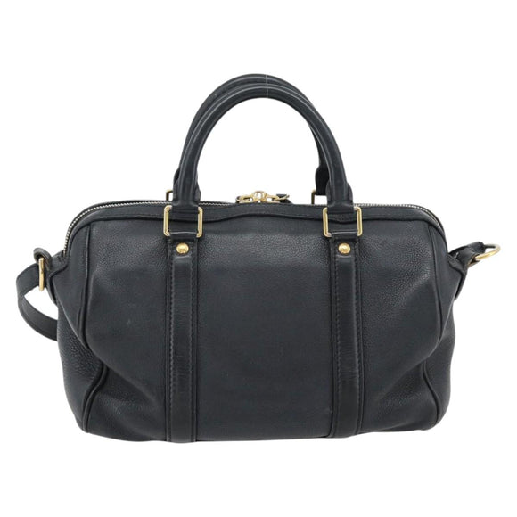 LOUIS VUITTON SC Bag PM Shoulder Bag Leather 2way Black M94694 LV Auth bs35210