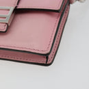 FENDI Schoudertasje Leer Roze Zilver Authentiek bs35213A-9