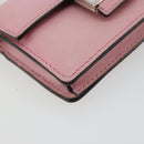 FENDI Schoudertasje Leer Roze Zilver Authentiek bs35213A-14