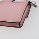 FENDI Schoudertasje Leer Roze Zilver Authentiek bs35213A-15