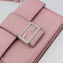 FENDI Schoudertasje Leer Roze Zilver Authentiek bs35213A-17