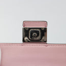 FENDI Schoudertasje Leer Roze Zilver Authentiek bs35213A-10