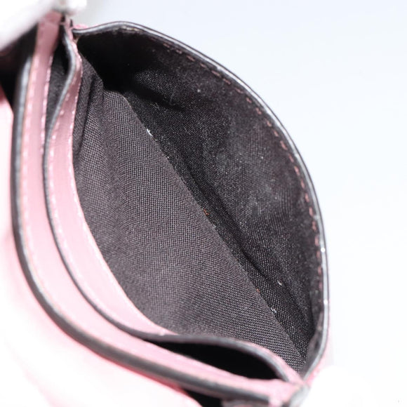 FENDI Schoudertasje Leer Roze Zilver Authentiek bs35213A