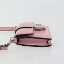 FENDI Schoudertasje Leer Roze Zilver Authentiek bs35213A-4