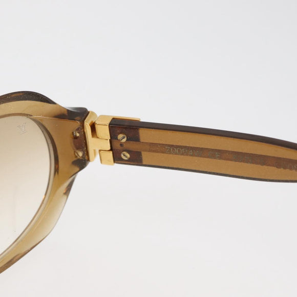 LOUIS VUITTON Supsongron Sunglasses plastic Brown Z0094E LV Auth bs35214