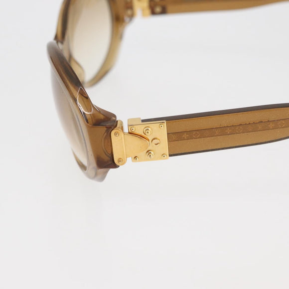 LOUIS VUITTON Supsongron Sunglasses plastic Brown Z0094E LV Auth bs35214