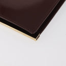GUCCI Langbrieftasche Lackleder Braun Gold Orig. bs35216-16