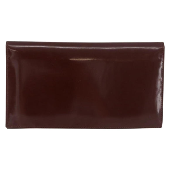 GUCCI Langbrieftasche Lackleder Braun Gold Orig. bs35216