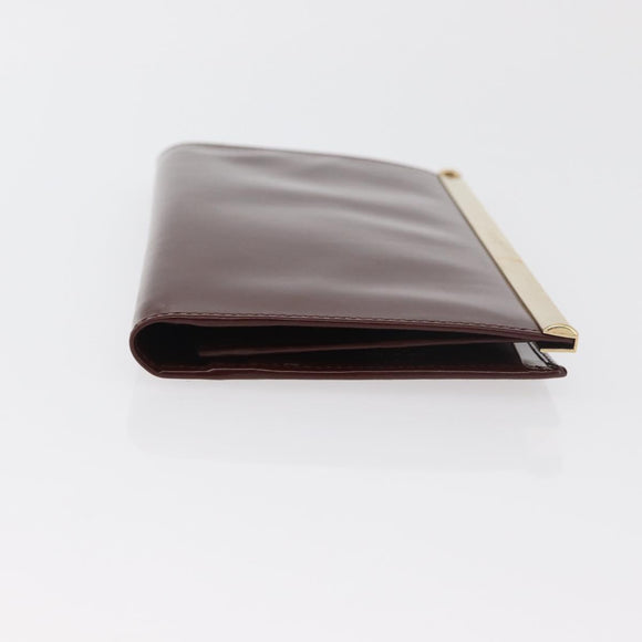 GUCCI Langbrieftasche Lackleder Braun Gold Orig. bs35216