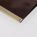 GUCCI Langbrieftasche Lackleder Braun Gold Orig. bs35216-14