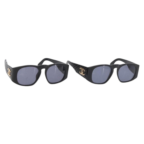 CHANEL Sonnenbrille Kunststoff 2er-Set Schwarz CC Auth bs35217