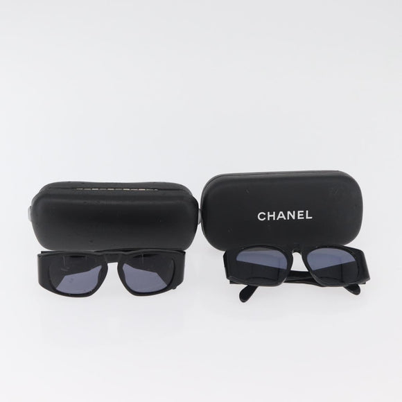 CHANEL Sonnenbrille Kunststoff 2er-Set Schwarz CC Auth bs35217