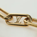 LOUIS VUITTON Chain Collier Signature Necklace metal Gold M00324 Auth bs35219M-13