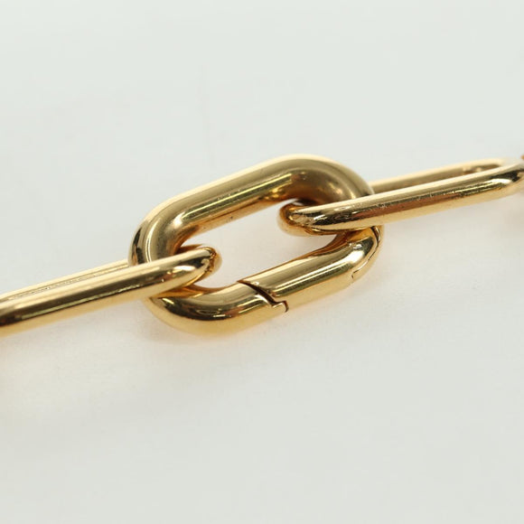 LOUIS VUITTON Chain Collier Signature Necklace metal Gold M00324 Auth bs35219M