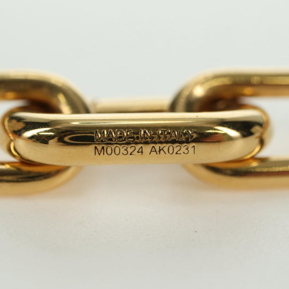 LOUIS VUITTON Chain Collier Signature Necklace metal Gold M00324 Auth bs35219M