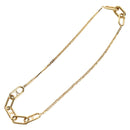 LOUIS VUITTON Chain Collier Signature Necklace metal Gold M00324 Auth bs35219M-2