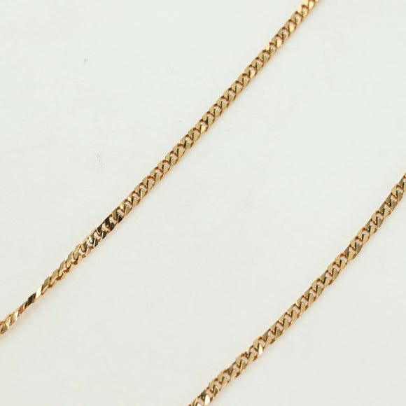 LOUIS VUITTON Chain Collier Signature Necklace metal Gold M00324 Auth bs35219M